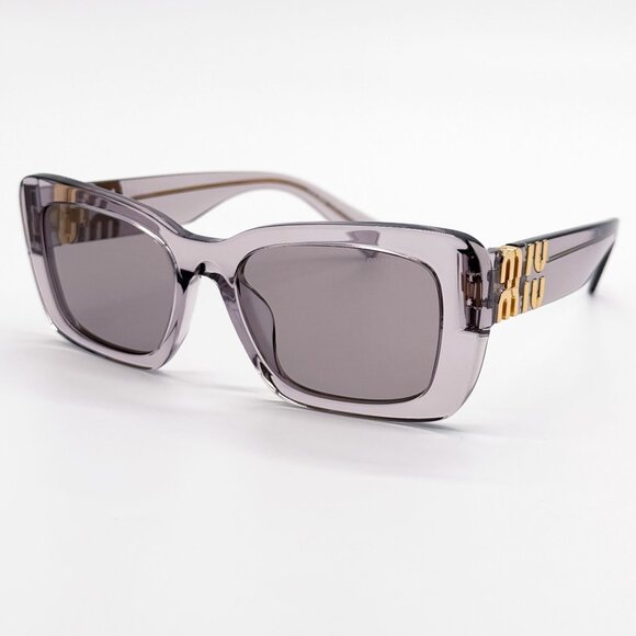 NEW MIU MIU SUNGLASSES, MIU MIU WOMEN TRANSPARENT PURPLE MU07YS 12W20I main image 6